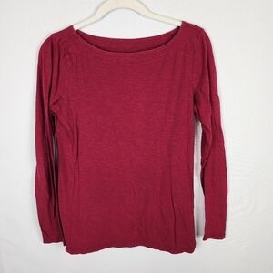 LOFT Live Love Loft Boat Neck Long Sleeved Tee SIZE MEDIUM
